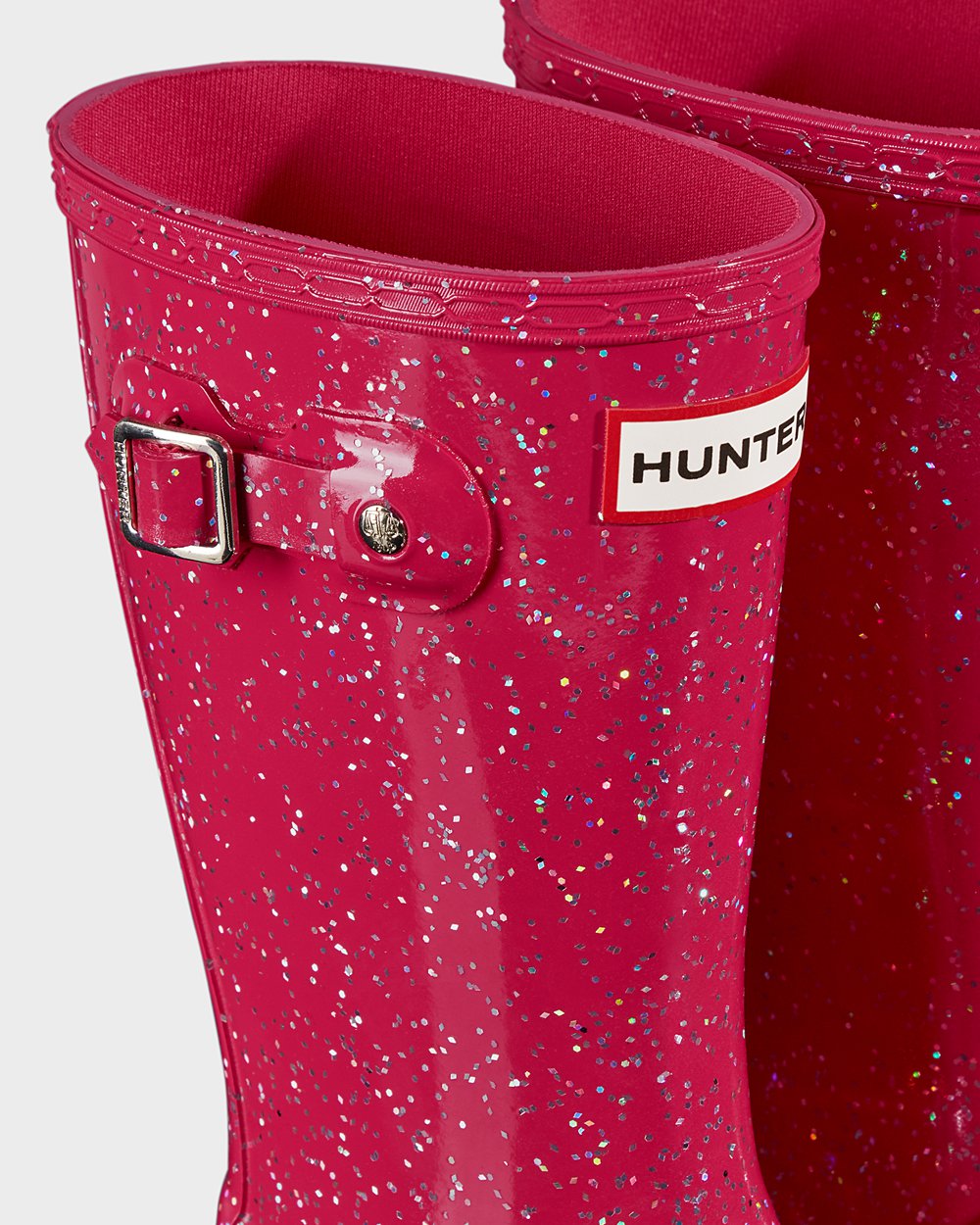 Galochas Hunter Criança Rosa - Original Big Giant Glitter - 47JSVATYC